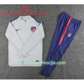 Atlético Madrid Dječji Komplet Sweatshirts Siva Bijela 2018/19